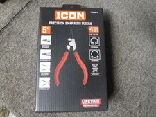 *NEW* ICON 5" Precision Snap Ring Pliers, 4 Piece Set, PSSRIE-4,  57796