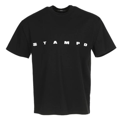 Stampd Men Embroidered Strike Logo Relaxed Tee, Black