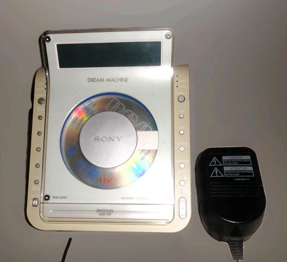 Sony Liv Dream Machine ICF-CD855v Clock Radio CD Player RADIO & ALARM WORKS ONLY - Image 3 of 4