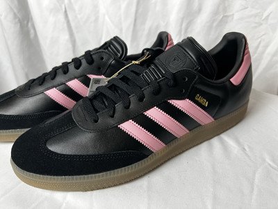 New Adidas Samba Inter Miami SS24- 12  Black/Pink/Gum