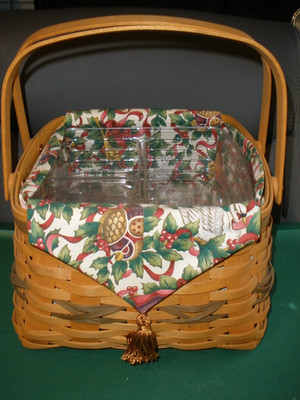 Longaberger 2000 Christmas Collection Deck the Halls Basket Combo (YS16)