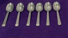 New - The Main Course MNF1 Flatware Set of (6) Teaspoons Glossy Stainless Japan