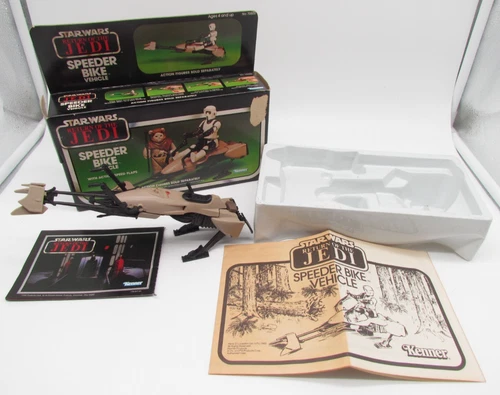 Vintage Star Wars 1983 Kenner Speeder Bike – Complete w/ Box & Inserts