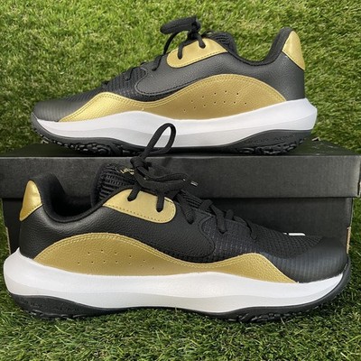 Under Armour Lockdown 7 Black Gold Basketball Shoes 3028512-002