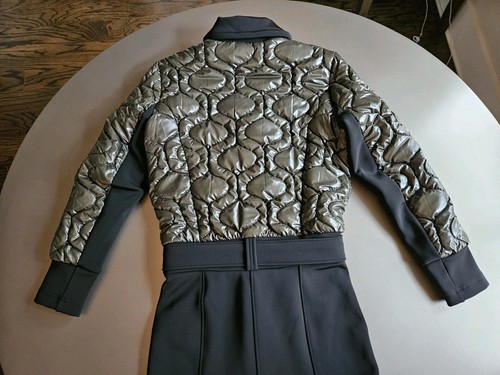 Toni Sailer Conni Paneled Quilted Schoeller Ski Suit Green and Black Size US 8 - Picture 4 of 18