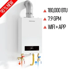 180,000BTU Tankless Water Heater Propane Gas WIFI APP Control For Whole House