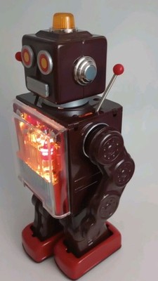 メタルハウス　ピストンロボットIII Metal House Robot Series PISTON ROBOT III Tin Toy Walking Tested w