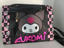 Sanrio Kuromi Crossbody Bag Purse Black Kawaii Cute