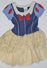 Disney Princess Snow White Knit Dress Toddler Girl Size 3T Tulle Skirt Costume