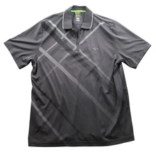 Shark Greg Norman For Tasso Elba Mens Play Dry Athletic Top Size XXL Gray Polos