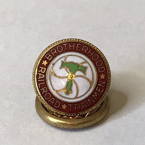 Vintage Brotherhood Of Railroad Trainmen Lapel Pin Bastian Bros Roch NY (U2) - Picture 6 of 9
