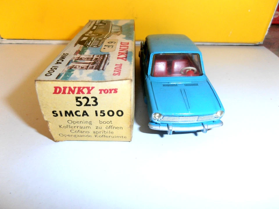 DINKY TOYS ORIGINAL ART.523 " SIMCA 1500" OTTIMA BOX ORIGINALE - Immagine 3 di 4