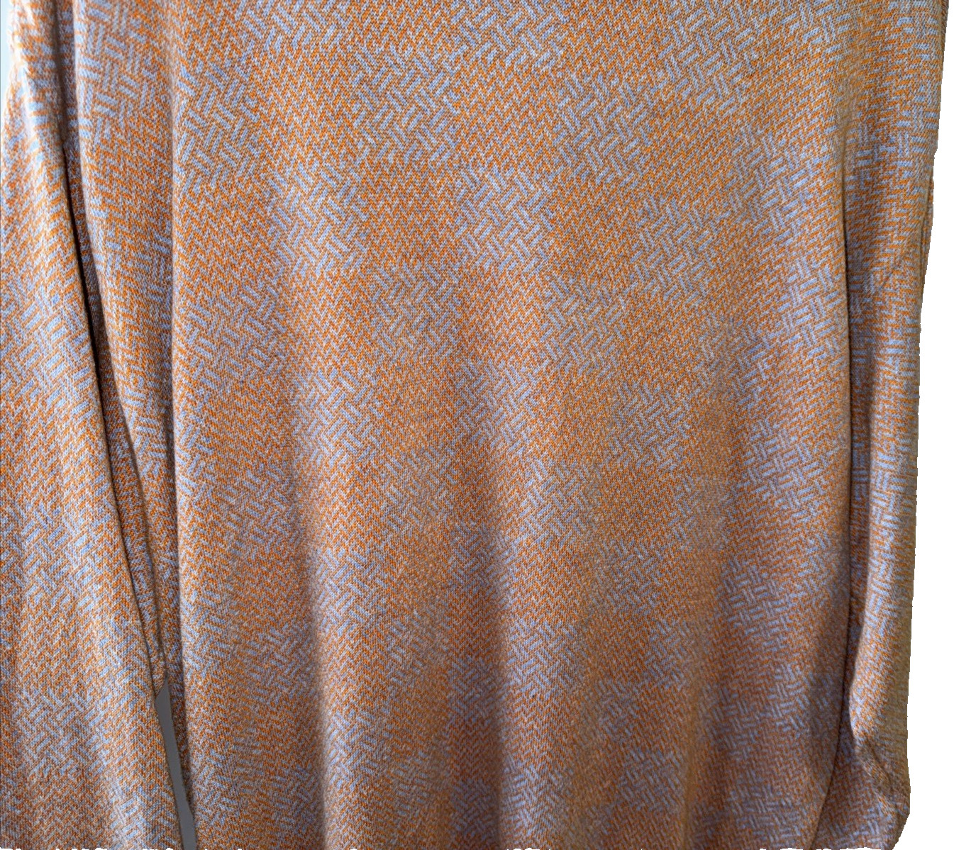 Robert Talbott Orange Blue Checked 100% Cotton Sw… - image 9