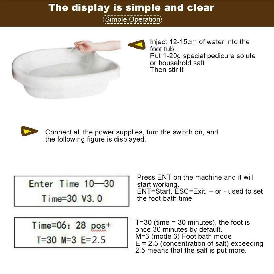 Kit de máquina spa baño pies desintoxicación iónica portátil limpieza acuática iónica con cinturón de mano Foto 4 de 4