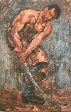 Romanian illustrator fine art postcard Peace by Octav Bancila