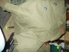 Men's Military Green Wool Cashmere Great Double Breasted Coat Long coat Size 4