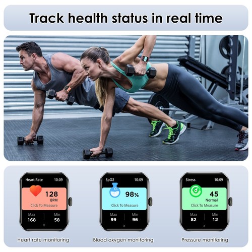 BlackView SmartWatch Blood Pressure Heart Rate Fitness Tracker for IOS Android - Picture 4 of 13