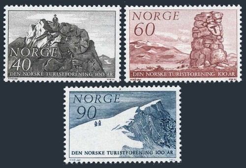 Norway 510-512, MNH. Mi 561-562. Norwegian Mountain Touring Association, 1968.