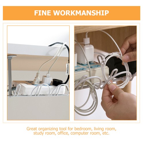 Praktische Kabel Management Kabel Halter Wiederverwendbare Tabelle Kabel Tablett - 第 12/12 張圖片
