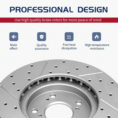 For Ford Explorer Sport Trac Mercury 06-2010 Rear Disc Rotors Ceramic Brake Pads - Bild 3 von 9