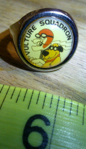 Vintage Vulture Squadron Cartoon metal ring Hanna-Barbera