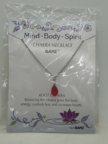 New GANZ Root Chakra Pendant Necklace 