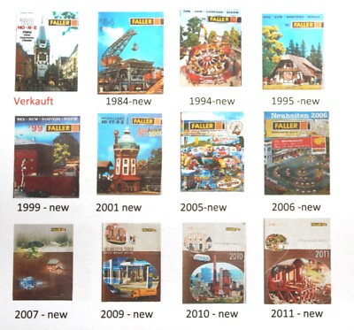 Faller Vorankündigungen  News Prospekte von 1982 bis 2011 