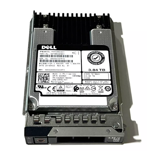 NEW 0XCRDV Dell PX05SRB384Y 3.84TB 2.5" SAS 12G PowerEdge 14G R640 Server SSD - Picture 3 of 4