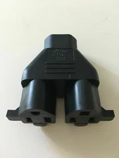 Well Shin Conntek WS-073 IEC 320 Sheet E Inlet to NEMA 5-15R x 2, 3 to 3-Pin