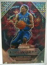 2020-21 Prizm Draft Fireworks Mojo Prizm- Kyrie Irving /25 Duke Blue Devils, Net