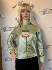 Tuffrider Tiger Print Show Blouse Size Small