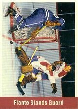 1994 Parkhurst Missing Link #161 Plante Stands Guard 