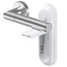 MaximalPower Door Handle Holder Lock for Childproof Babyproof Intruderproof Lock