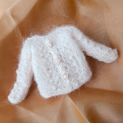 Handmade Lace Sweater for Blythe Doll