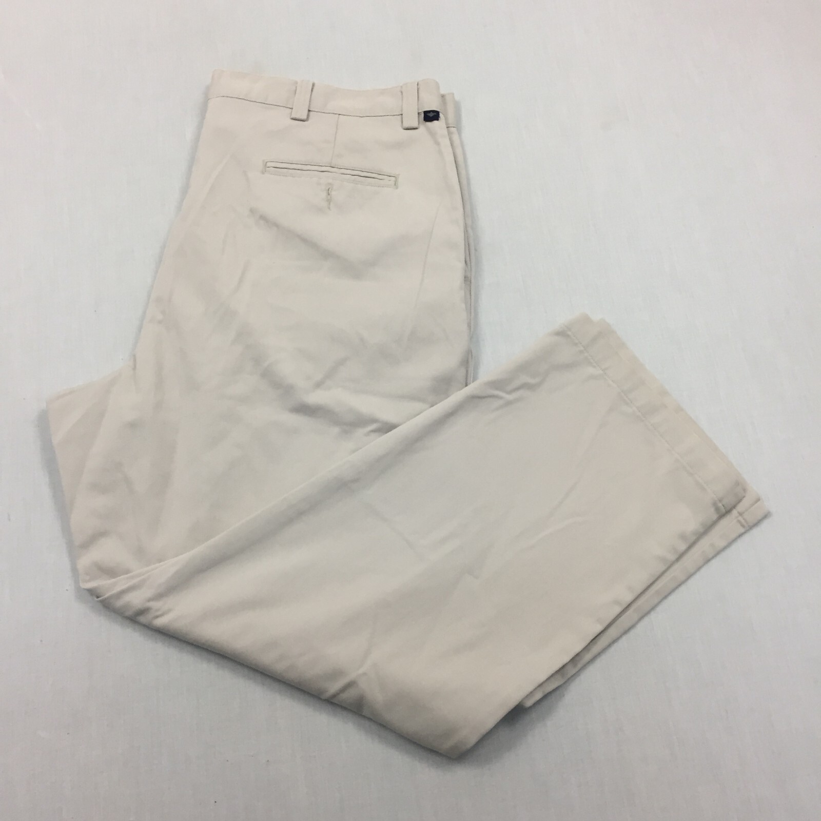 Dockers Chino Trousers Cotton Pants Straight Fit Mens Size 40W 30L Beige