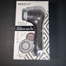 Vivitar Facial Power Brush *Glitter Series* Gray Black for Normal Sensitive Skin