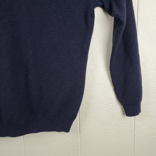 Ted Baker London Sweater Mens Size 6 Blue Mock Neck 1/4 Zip Long Sleeve Knitted - Picture 13 of 15
