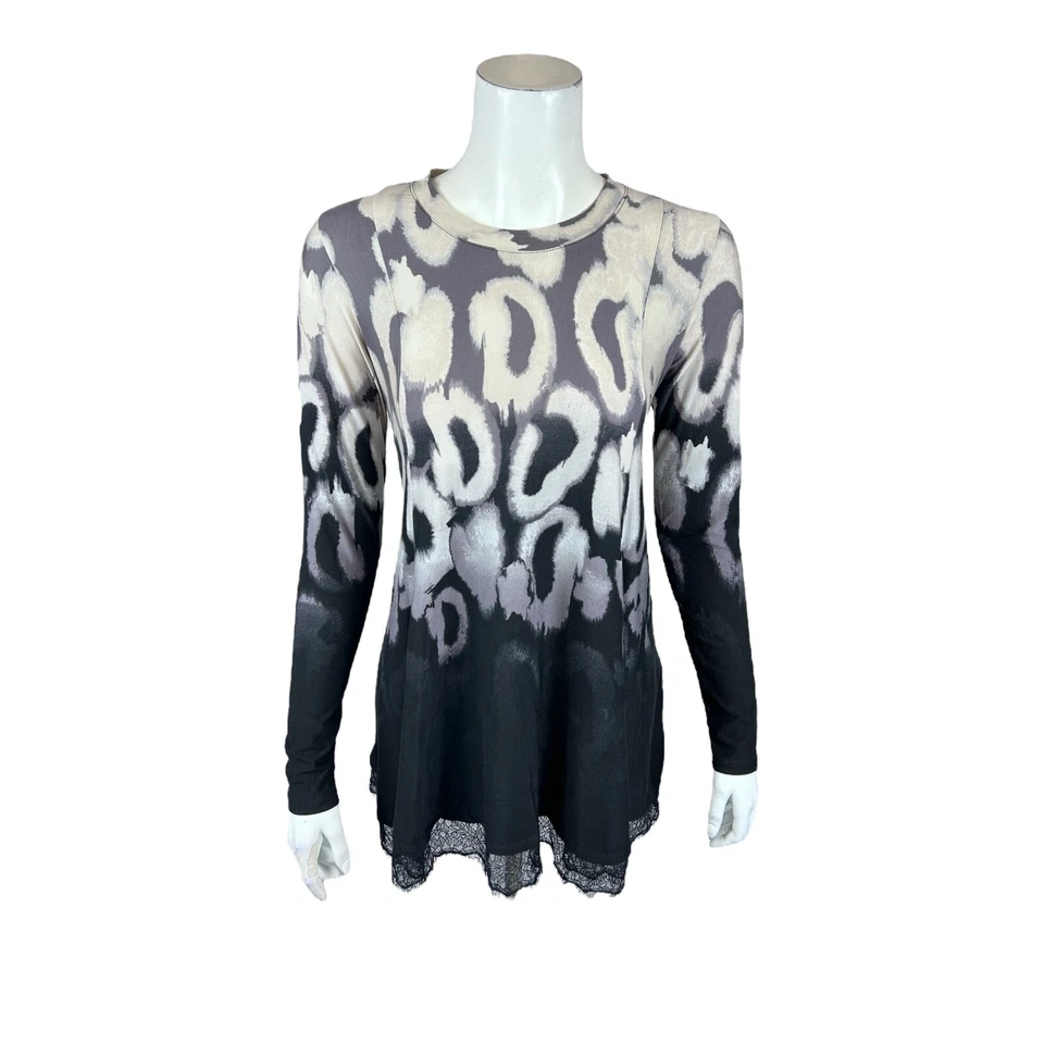 ЛОГОТИП от Lori Goldstein вискозы 230 напечатано качели верх с кружевной кромки XX-маленький размер