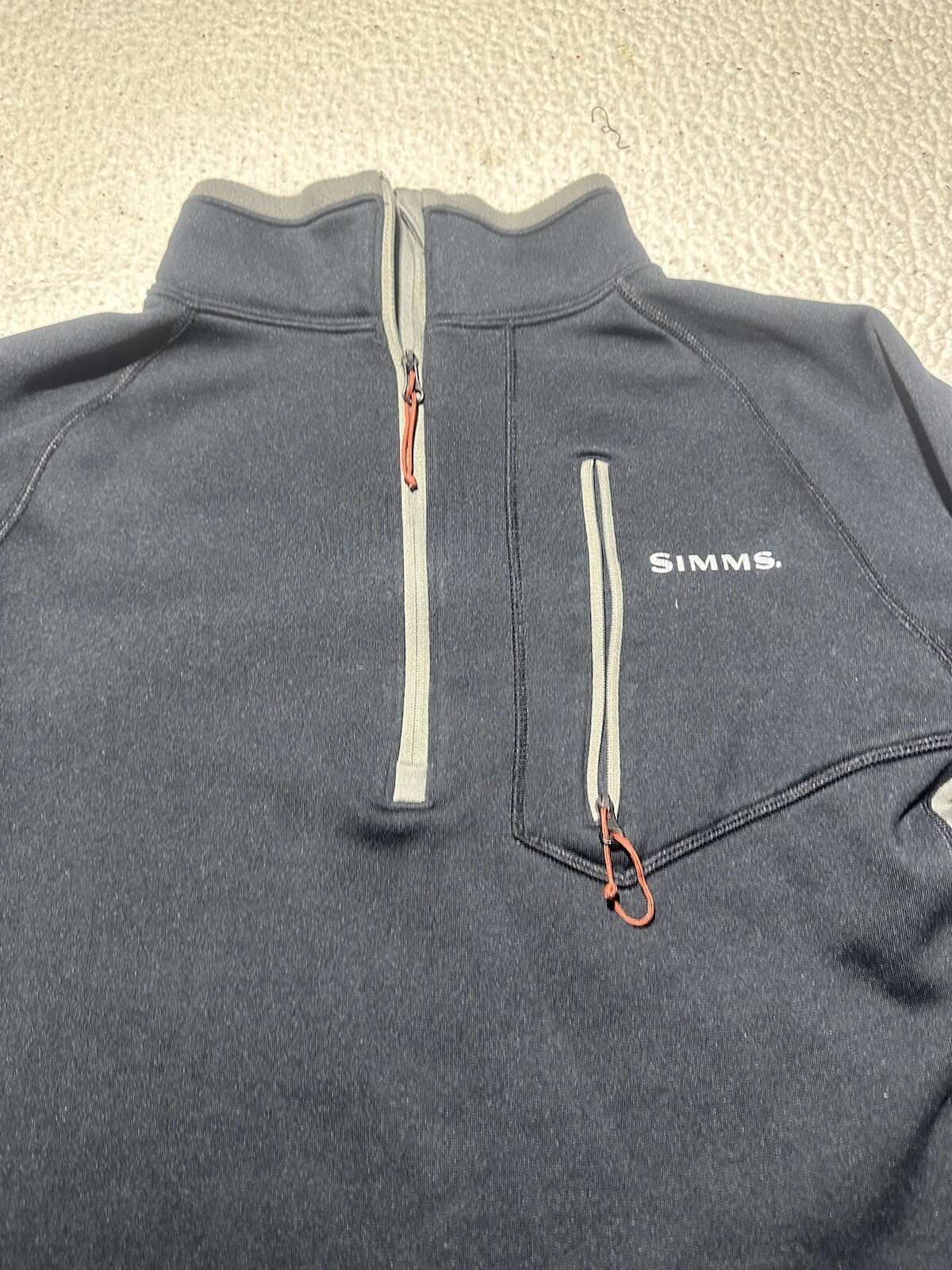 Simms Pullover Men’s Medium Quarter Zip Polyester… - image 2