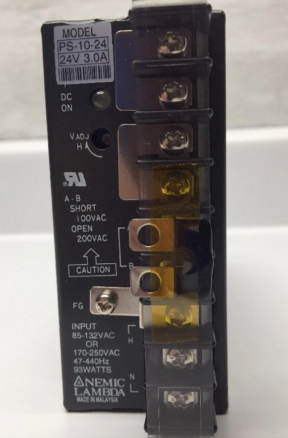 Nemic Lambda PS-10-24 Power Supply 24V 3A PS-10-24 USA Stock DENSEI LAMBDA - Image 3 of 4