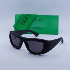 Bottega Veneta BV1303S 001 Black/Grey 56-19-130 Sunglasses New Authentic
