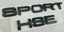 MATTE BLACK SPORT HSE REAR TAILGATE TRUNK NAMEPLATE EMBLEM BADGE DECAL LETTERS