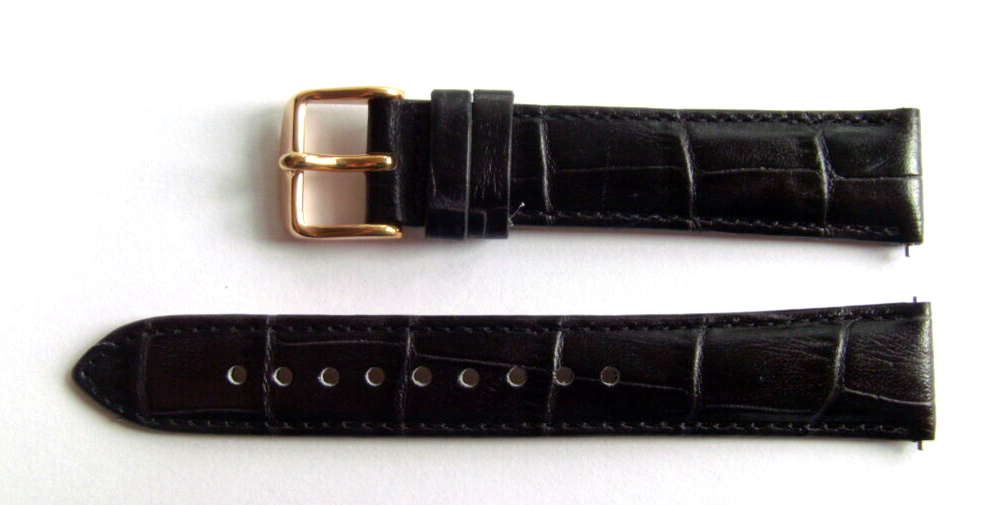 Fossil Original Replacement Leather Strap ES3117 Watch Band Black