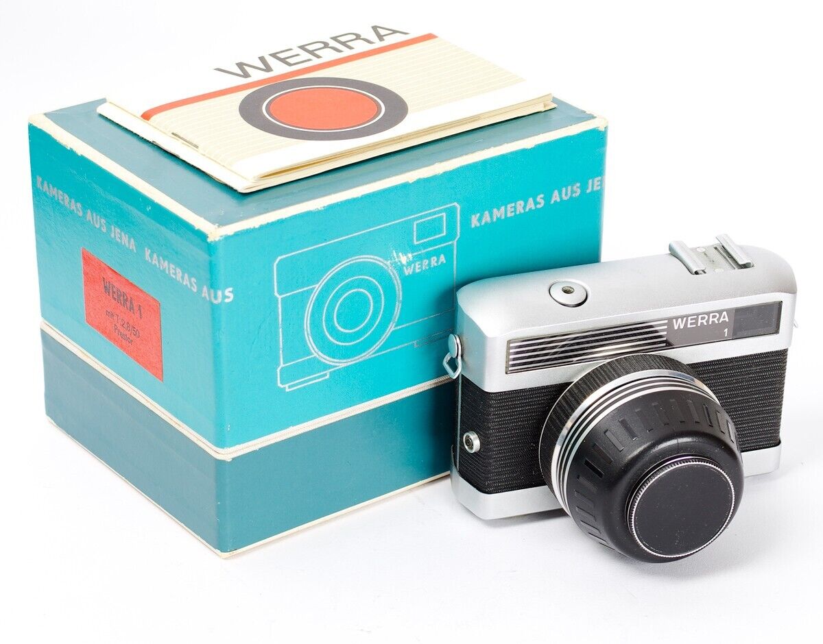 WERRA 1 Aus Jena 35mm Film Camera Lens Tessar 2.8/50mm Boxed WERRA 1 Aus Jena 35mm Film Camera Lens Tessar 2.8/50mm Boxed