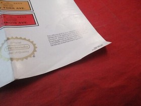 Monopoly Nintendo NES Foldable Promo Poster Insert ONLY #E1