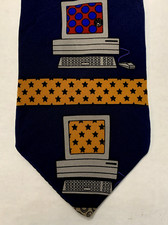 VICKY DAVIS   Mens Necktie   100% Silk  SCREE...