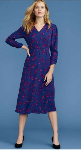 ANN TAYLOR FACTORY SHADOW RUCHED SLEEVE 