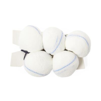 X-Ray Detectable Double-Strung Tonsil Sponge, Sterile, Size M, 1'', Pack of 5