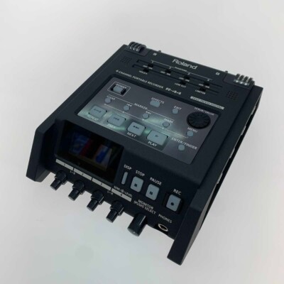 Roland R-44 4 Channel Portable Audio Recorder Compact Power supply