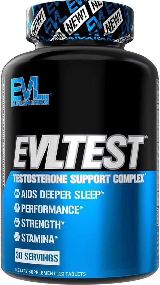 Evlution Nutrition EVL TEST - Natural Testosterone Booster - 30 Servings